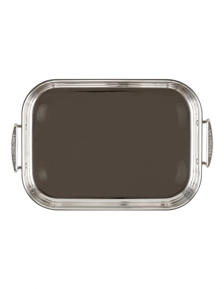 Le Creuset Classic 3-Ply Stainless Steel Rectangular Roaster 35cm 5 Le Creuset Classic 3-Ply Stainless Steel Rectangular Roaster 35cm - Image 3