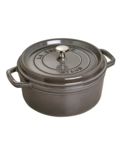 Staub 24cm/3.8L Round Cocotte Graphite