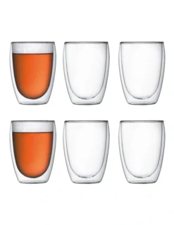 Bodum Pavina Double Walled 6pc Glass Set