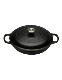 Le Creuset Signature 30cm Cast Iron Shallow Casserole Black
