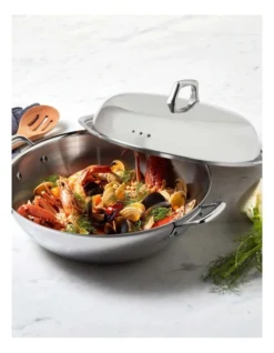 Essteele Per Sempre Induction Covered Wok 34cm In Stainless Steel -Maxwell Williams Store 474771520 3 720x928