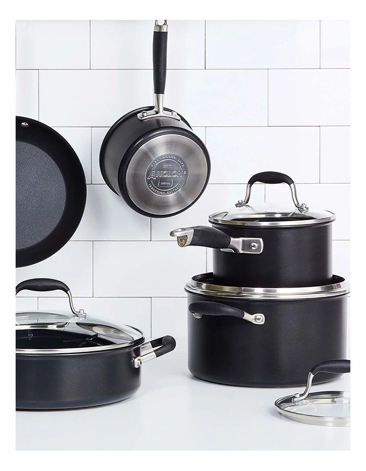 Advanced Nonstick Induction 5 Piece Cookware Set In Black 5 Advanced Nonstick Induction 5 Piece Cookware Set In Black - Image 3
