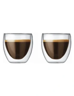 Bodum Pavina Double Wall Espresso Tumbler 80ml 2 Pce