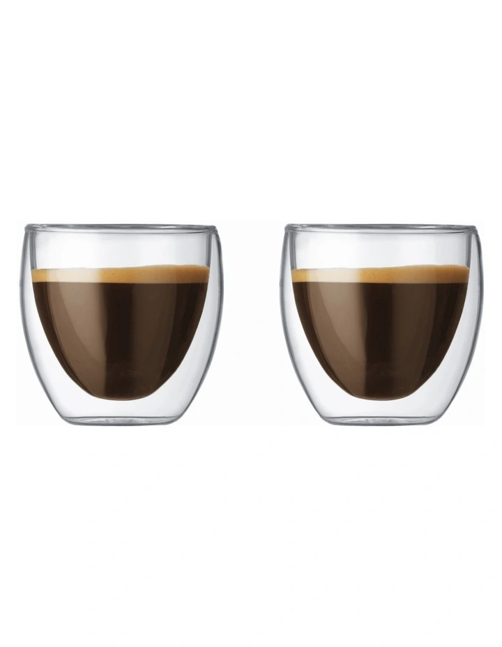 Bodum Pavina Double Wall Espresso Tumbler 80ml 2 Pce 3 Bodum Pavina Double Wall Espresso Tumbler 80ml 2 Pce