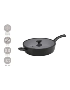 Per Salute Nonstick Induction Covered Saute 32cm/5.7L Black -Maxwell Williams Store 632507230 3 2 720x928