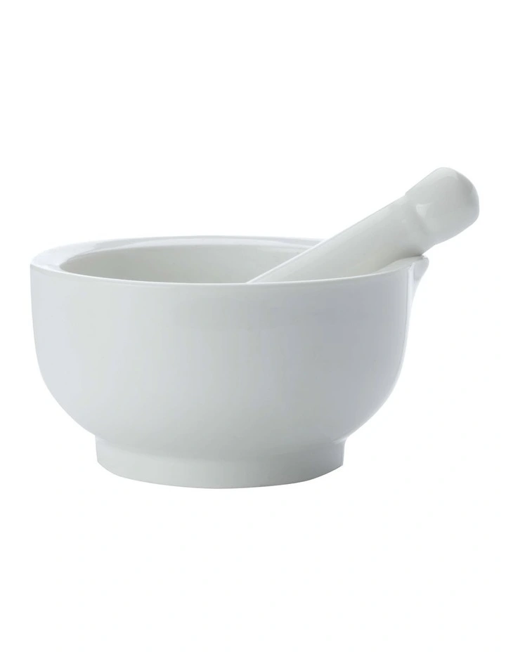 Maxwell & Williams Basics 7cm Mortar & Pestle Gift Boxed White 3 Maxwell & Williams Basics 7cm Mortar & Pestle Gift Boxed White