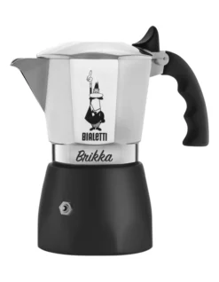 Bialetti Brikka Silver/Black 2 Cup Coffee Maker