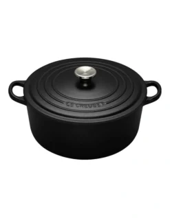 Le Creuset Signature Round Casserole 20cm Satin Black