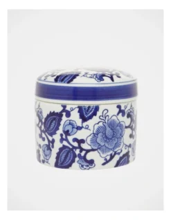 Heritage Hand-painted Cylindrical Canister