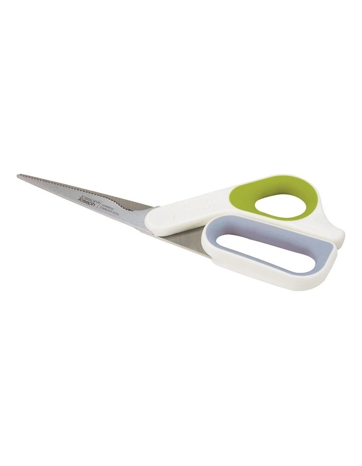 Joseph Joseph PowerGrip All Purpose Kitchen Scissors White/Green 5 Joseph Joseph PowerGrip All Purpose Kitchen Scissors White/Green - Image 3