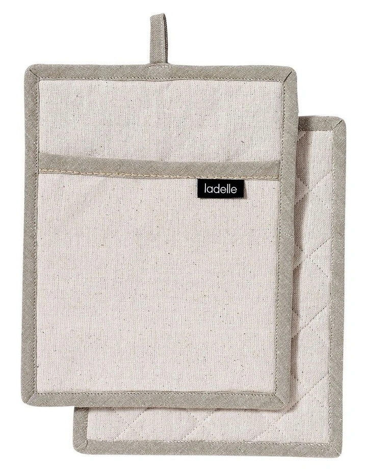 Eco Recycled Pot Holder Cream 2 Pack 3 Eco Recycled Pot Holder Cream 2 Pack