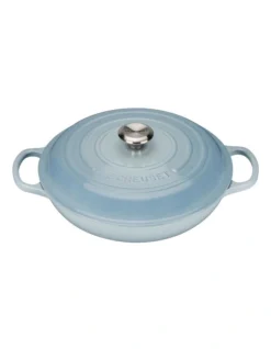 Le Creuset Signature 30cm Cast Iron Shallow Casserole Blue
