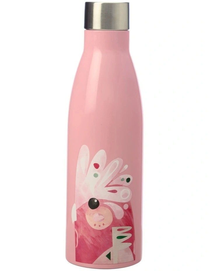Maxwell & Williams Pete Cromer Galah 500ml Double Wall Insulated Bottle Pink 3 Maxwell & Williams Pete Cromer Galah 500ml Double Wall Insulated Bottle Pink