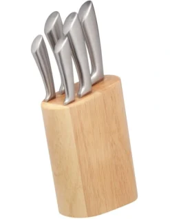Cortes 5 Piece Knife Set Silver