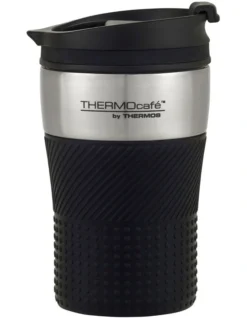 Thermos THERMOcafe Stainless Steel 200ml Vacuum Insulated Travel Cup Black