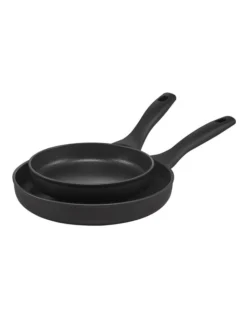 Per Domani Nonstick Induction Open Skillet Twin Pack 20/26cm