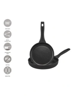 Per Domani Nonstick Induction Open Skillet Twin Pack 20/26cm -Maxwell Williams Store 730189270 5 720x928