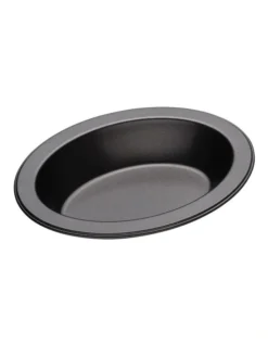 Heavy Base 13cm Individual Oval Pie Dish Carbon