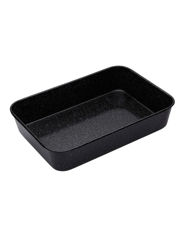 Pro Vitreous 40x28cm Enamel Roasting Pan Carbon 3 Pro Vitreous 40x28cm Enamel Roasting Pan Carbon