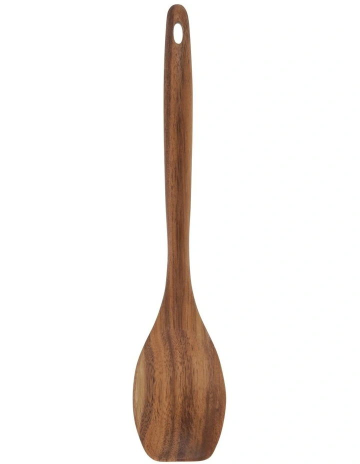 Acacia Wood Flat-Edged Spoon Natural 3 Acacia Wood Flat-Edged Spoon Natural