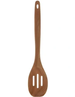 Acacia Wood Slotted Spoon Natural