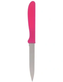 10cm Serrated Knife Pink