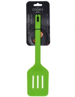 30cm Silicone Slotted Turner Lime
