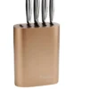 Oval Metallic Champagne 6 Piece Knife Block In Stainless Steel/Rosegold -Maxwell Williams Store 743084920 1 1 720x928