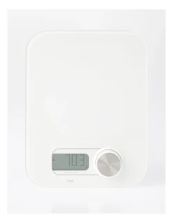 Battery Free Tempered Glass Scale White