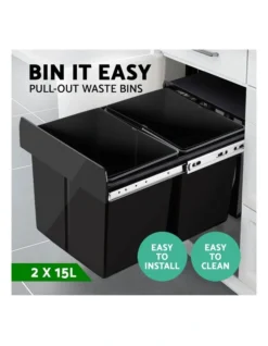 2X15L Pull Out Bin Kitchen -Maxwell Williams Store 757648900 4 720x928