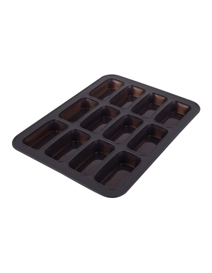 Silicone 12-Cup Mini Loaf Pan Charcoal 3 Silicone 12-Cup Mini Loaf Pan Charcoal