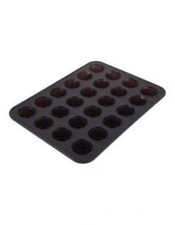 Silicone 24-Cup Mini Muffin Pan Charcoal