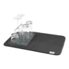 Microfibre 56 X 38cm Drying Mat With Glass Tray Black -Maxwell Williams Store 761533930 1 720x928