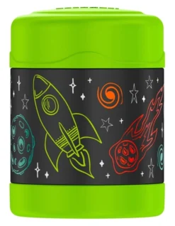 Thermos FUNtainer 290ml Vacuum Insulated Food Jar Astronaut In Black