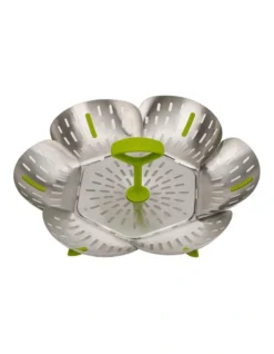 Joseph Joseph Bloom Steel Folding Steamer Basket In Green -Maxwell Williams Store 766171000 3 720x928