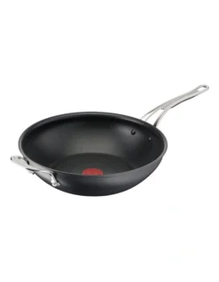 Cooks Classic 30cm Hard Anodised Induction Wokpan In Coal Grey