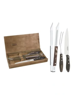 Tramontina Campeira 3-Piece Barbecue Carving Set Brown