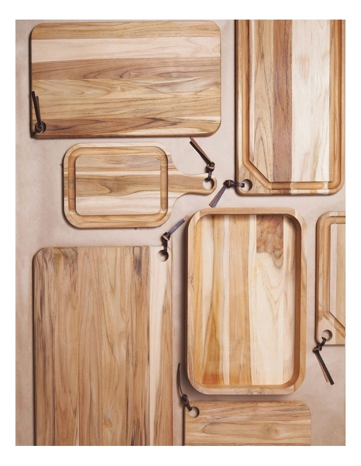 Tramontina Small Teak Cutting Board 33X20cm 4 Tramontina Small Teak Cutting Board 33X20cm - Image 2
