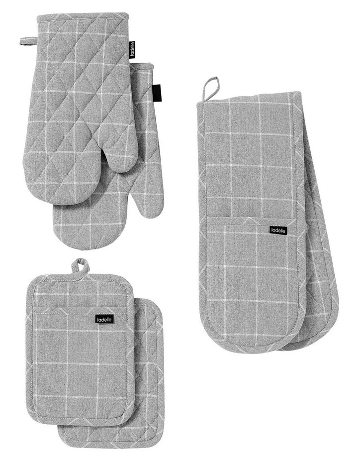 Eco Check Pot Holder Grey 2 Pack 4 Eco Check Pot Holder Grey 2 Pack - Image 2