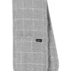 Eco Check Double Oven Mitt Grey