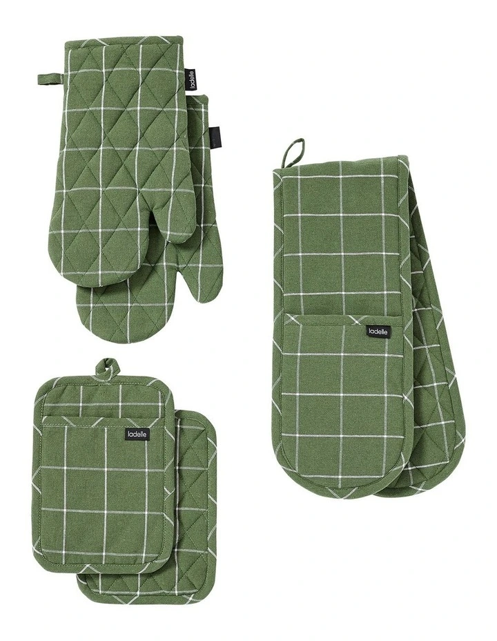 Eco Check Pot Holder Green 2 Pack 4 Eco Check Pot Holder Green 2 Pack - Image 2