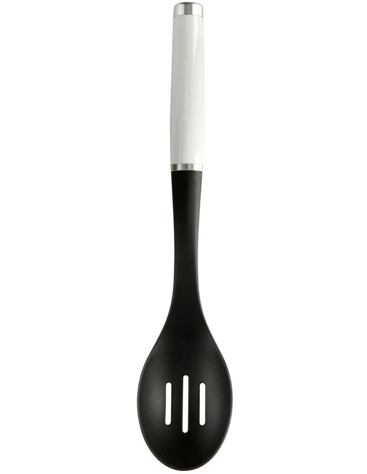 KitchenAid Classic Slotted Nylon Spoon White 3 KitchenAid Classic Slotted Nylon Spoon White