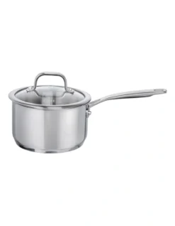 ONE Stainless Steel 16cm Saucepan With Lid 1.8lt