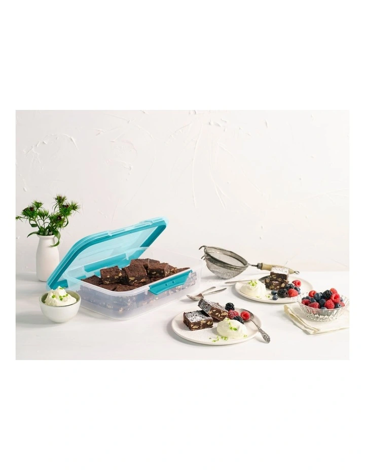 Fresh Seal Clips 4L Oblong Food Storage Clear/Teal 6 Fresh Seal Clips 4L Oblong Food Storage Clear/Teal - Image 4