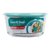Vent & Seal 500ml Glass Round Food Storage Clear/Teal -Maxwell Williams Store 802679320 1 720x928