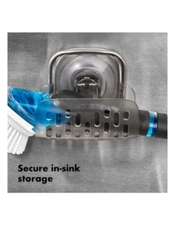 OXO Good Grips StrongHold Suction Sponge Holder In Grey -Maxwell Williams Store 804911320 5 720x928