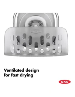 OXO Good Grips StrongHold Suction Sponge Holder In Grey -Maxwell Williams Store 804911320 7 720x928