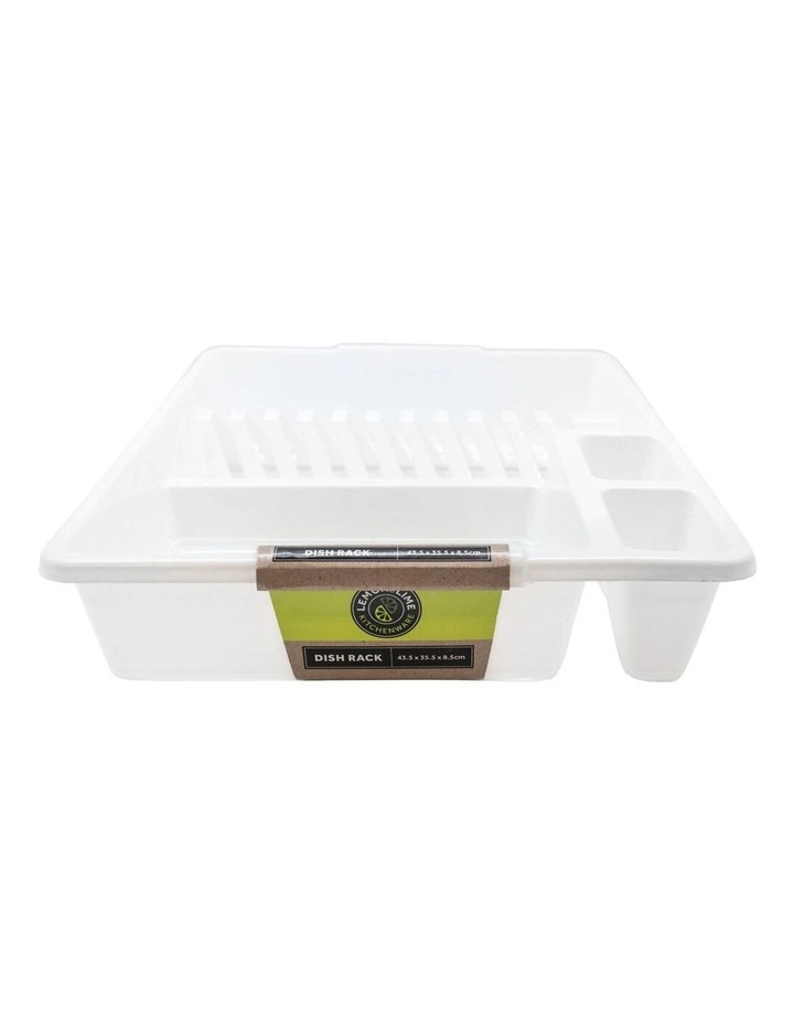 45cm X 36cm Plates/Bowls/Cutlery Dish Drainer/Rack/Holder White 4 45cm X 36cm Plates/Bowls/Cutlery Dish Drainer/Rack/Holder White - Image 2