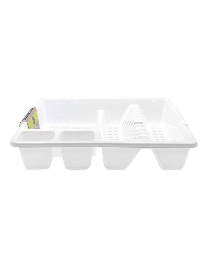 45cm X 36cm Plates/Bowls/Cutlery Dish Drainer/Rack/Holder White 5 45cm X 36cm Plates/Bowls/Cutlery Dish Drainer/Rack/Holder White - Image 3