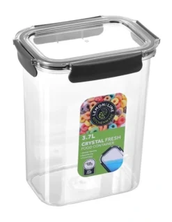 3.7L Crystal Fresh 25cm Plastic Food Container Pantry Storage BK